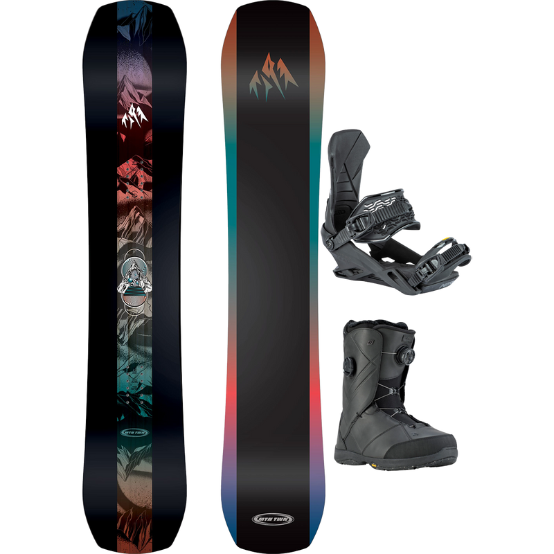 Jones Snowboards Mountain Twin Demo Snowboard Package, Featured Image