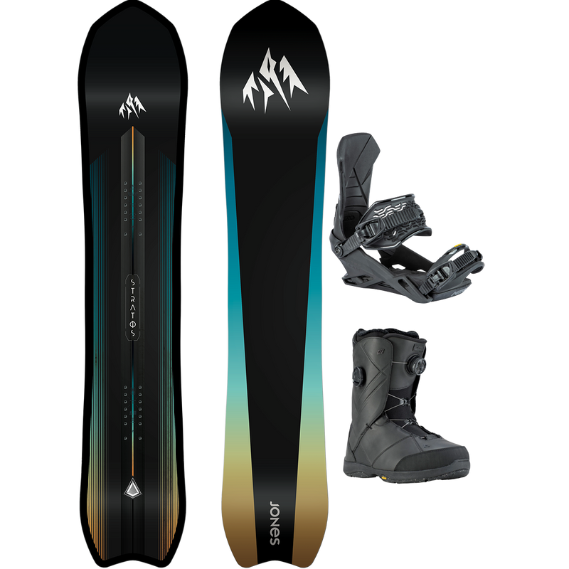 Jones Snowboards Stratos Demo Snowboard Package, Featured Image
