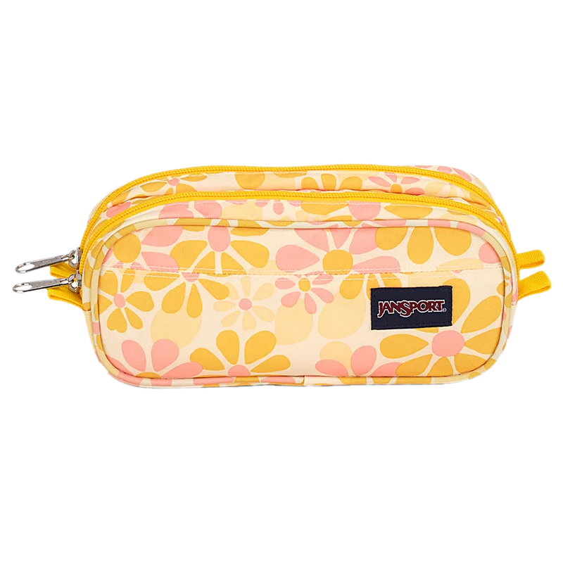 Large Accessory Pouch, Jansport Large Accessory Pouch AI7-Skip Daisy Yellow front