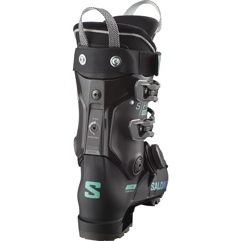 Women's S/Pro Supra BOA 95, Salomon Women's S/Pro Supra BOA 95 Black/Beluga/Spearmint back