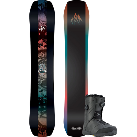 Jones Snowboards Mountain Twin Premium Snowboard Package – Sports