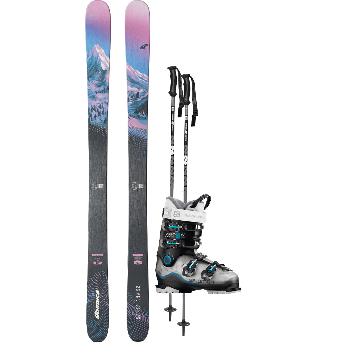 Nordica Women's Santa Ana 92 Demo Ski Package alternate view