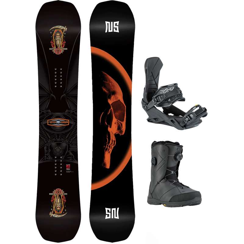Never Summer Easy Rider Demo Snowboard Package, Featured Image