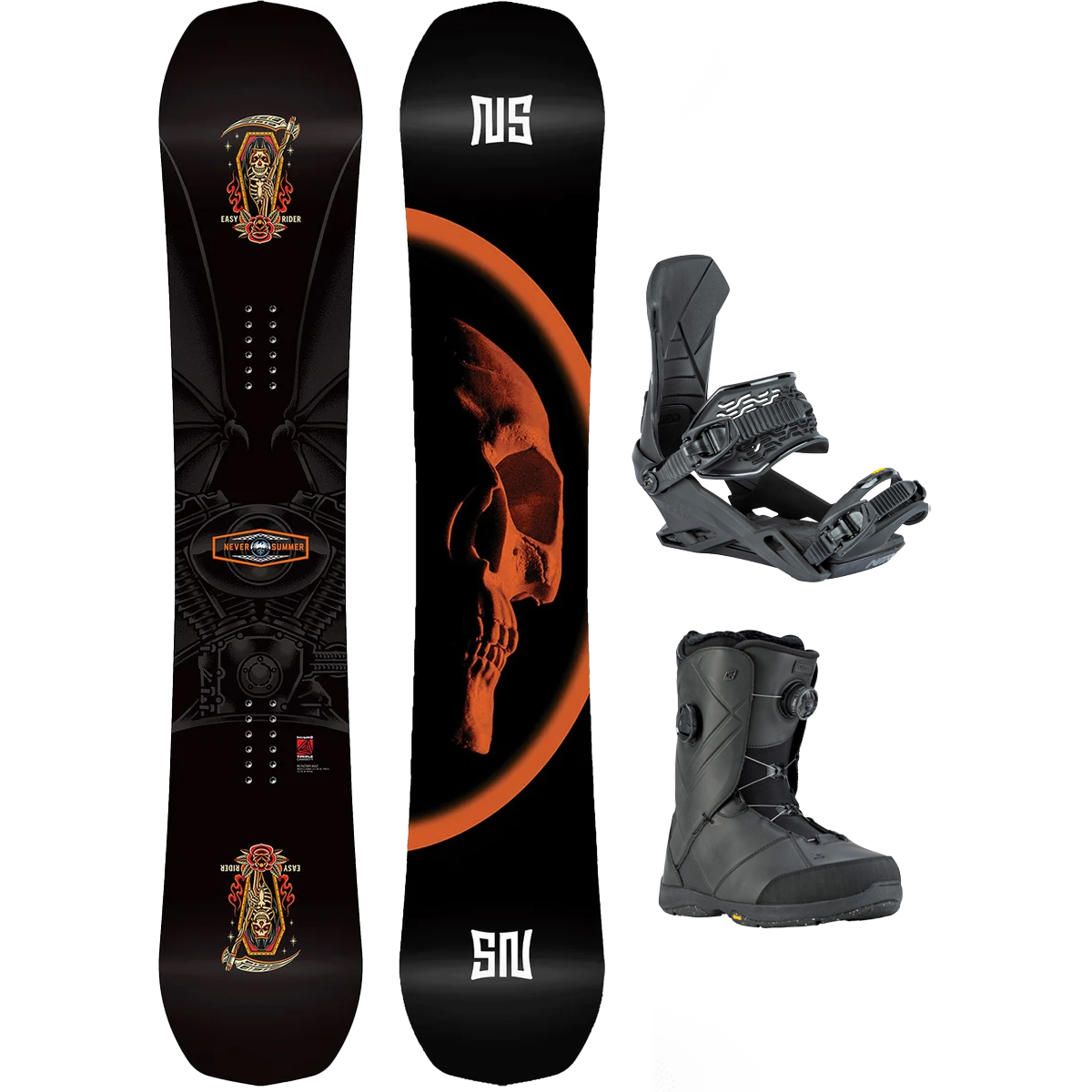 Never Summer Easy Rider Demo Snowboard Package alternate view
