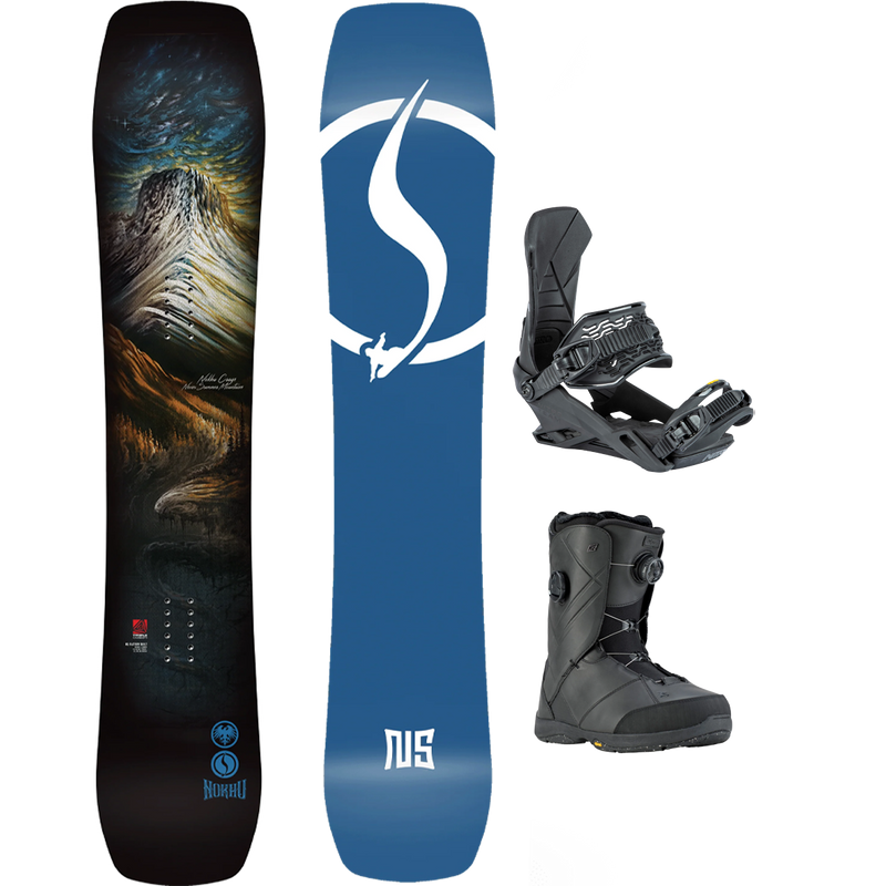Never Summer Nokhu Demo Snowboard Package, Featured Image
