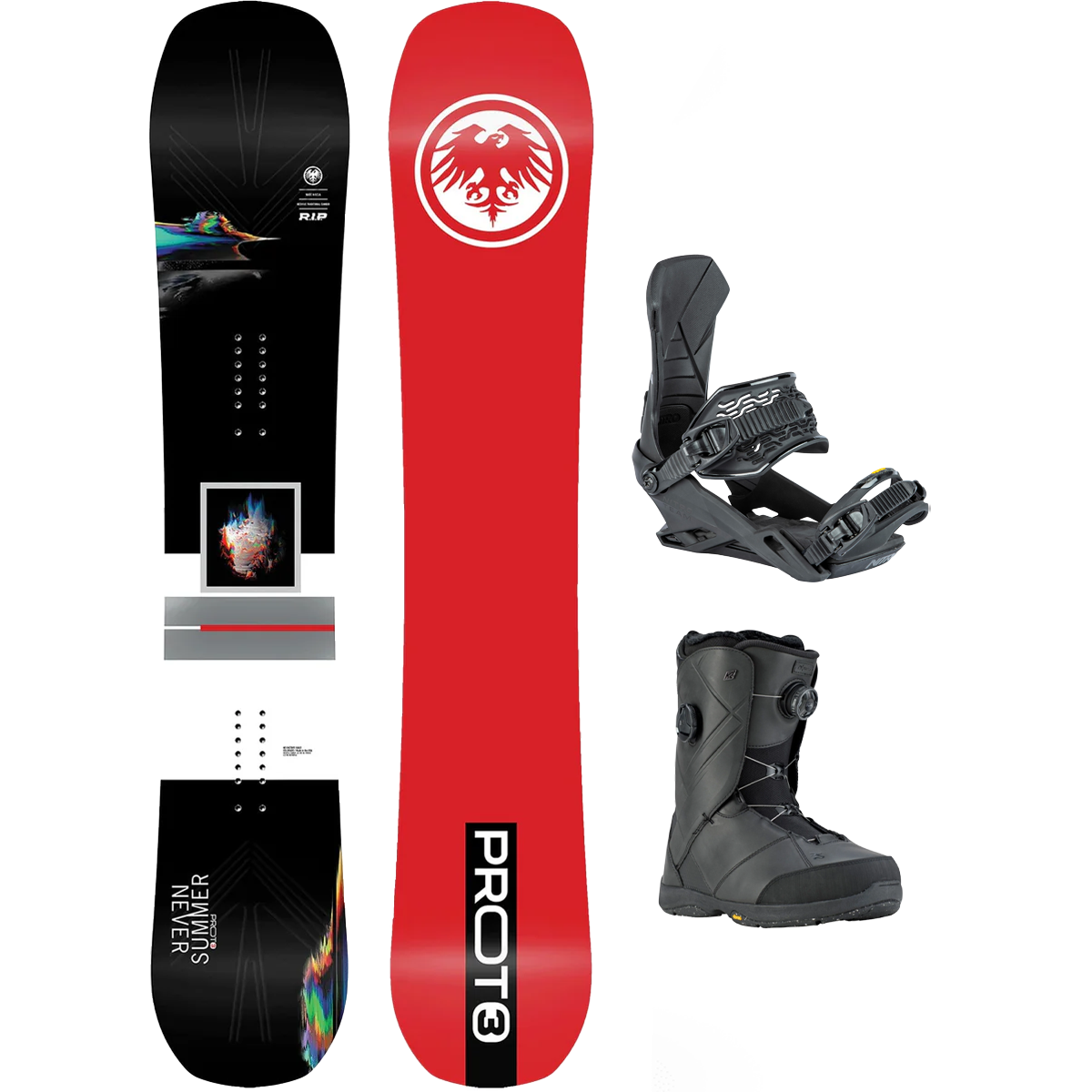 Never Summer Proto Type 3 Demo Snowboard Package – Sports Basement