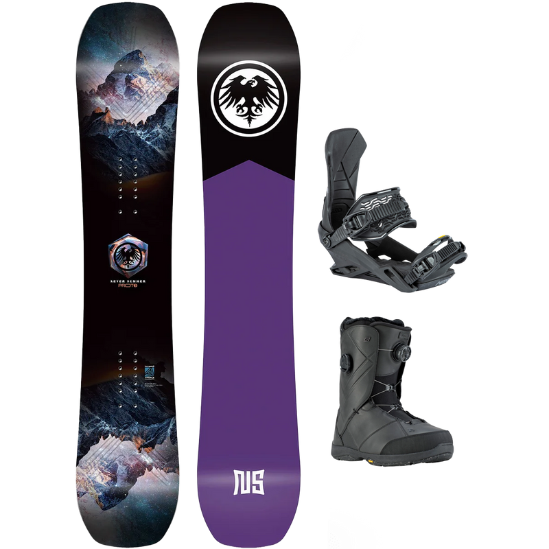 Never Summer Women's Proto Type 3 Demo Snowboard Package, Featured Image