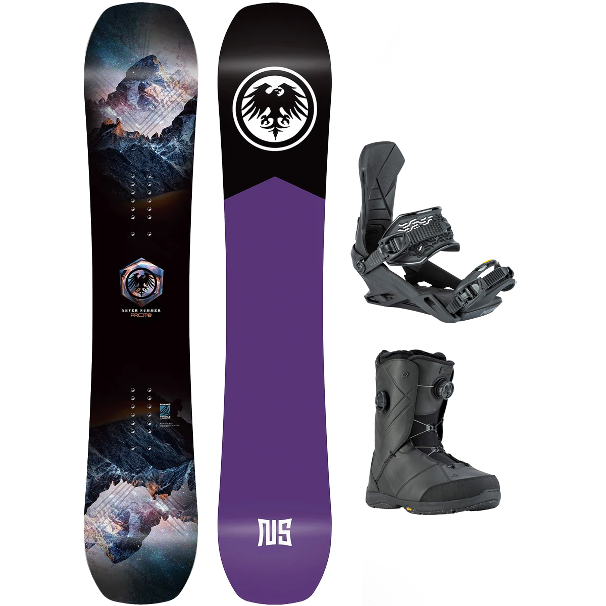 Never Summer Women's Proto Type 3 Demo Snowboard Package alternate view