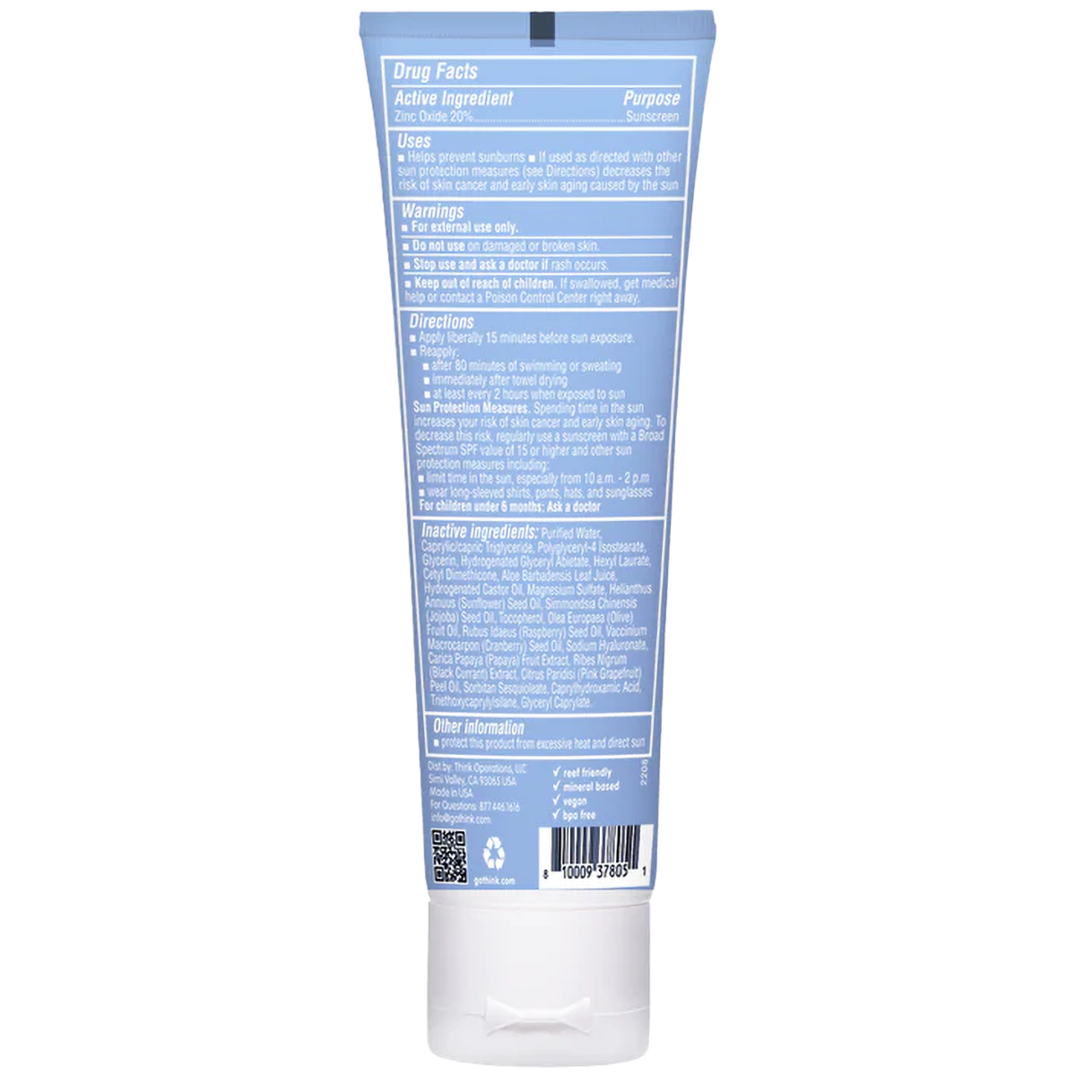 Thinksport Clear Zinc Sunscreen SPF 30 alternate view