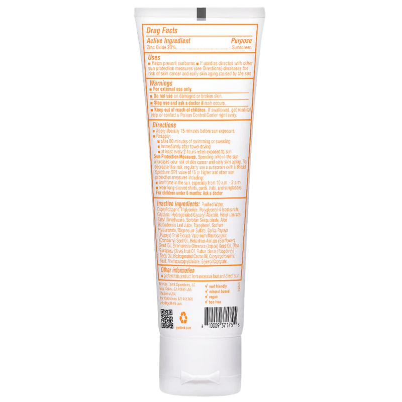 Thinkbaby SPF 30 Clear Zinc Sunscreen, Thinkbaby SPF 30 Clear Zinc Sunscreen ingredients