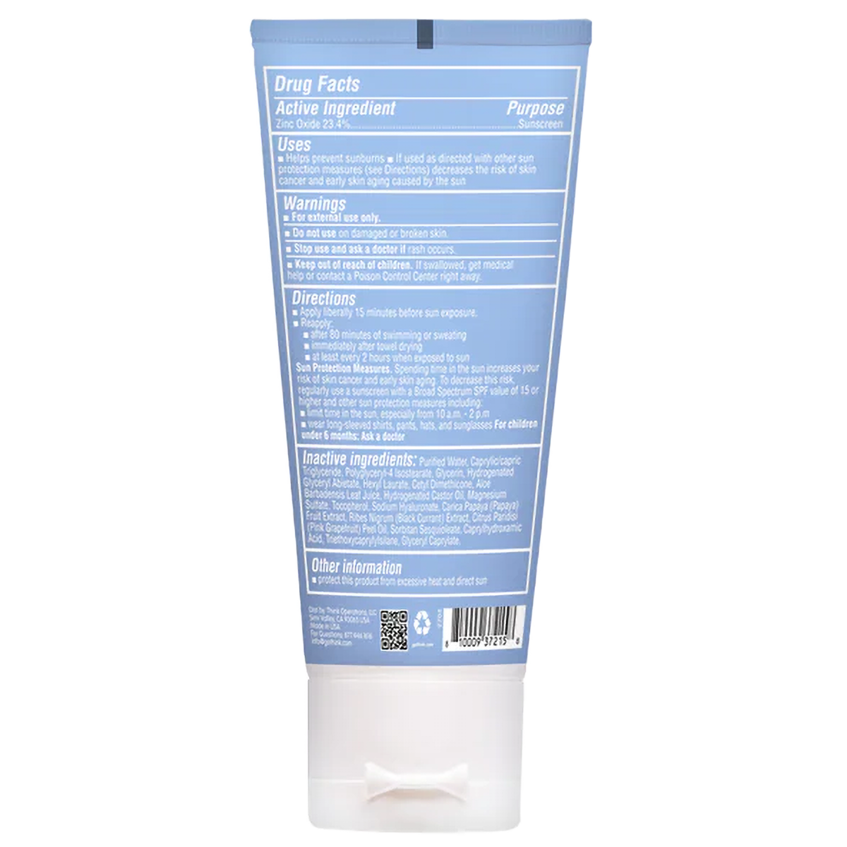 Thinksport SPF 50 Clear Zinc Active Face alternate view