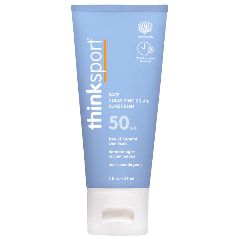 Thinksport SPF 50 Clear Zinc Active Face, Featured Image