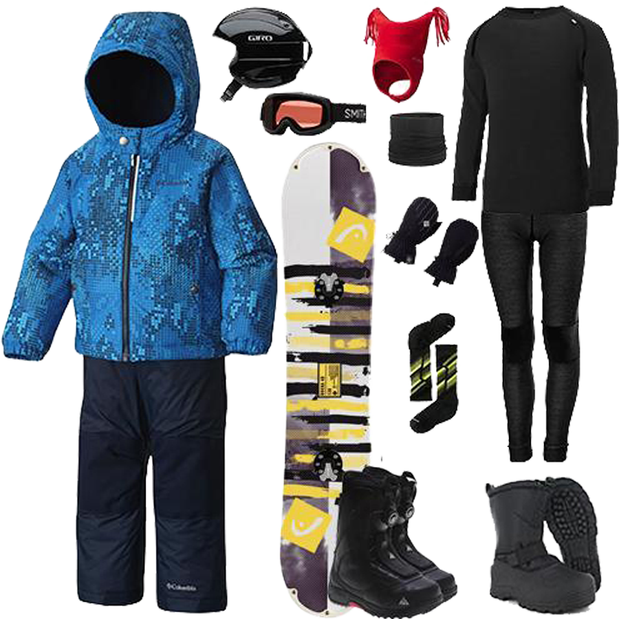 The Works Package - Toddler's Snowboard alternate view