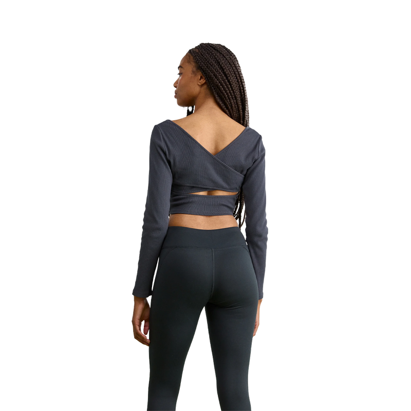 Women's Good Keepsake Long Sleeve Top, Roxy W Good Keepsake LS Rib Back View