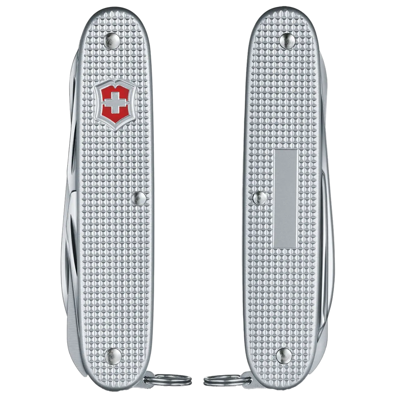 Farmer X Alox, Swiss Army Brands Farmer X Silver Alox, Ribbed front and back