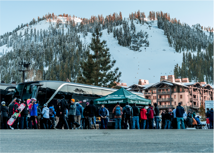top-tier experiential gifting: a seat on our ski bus!