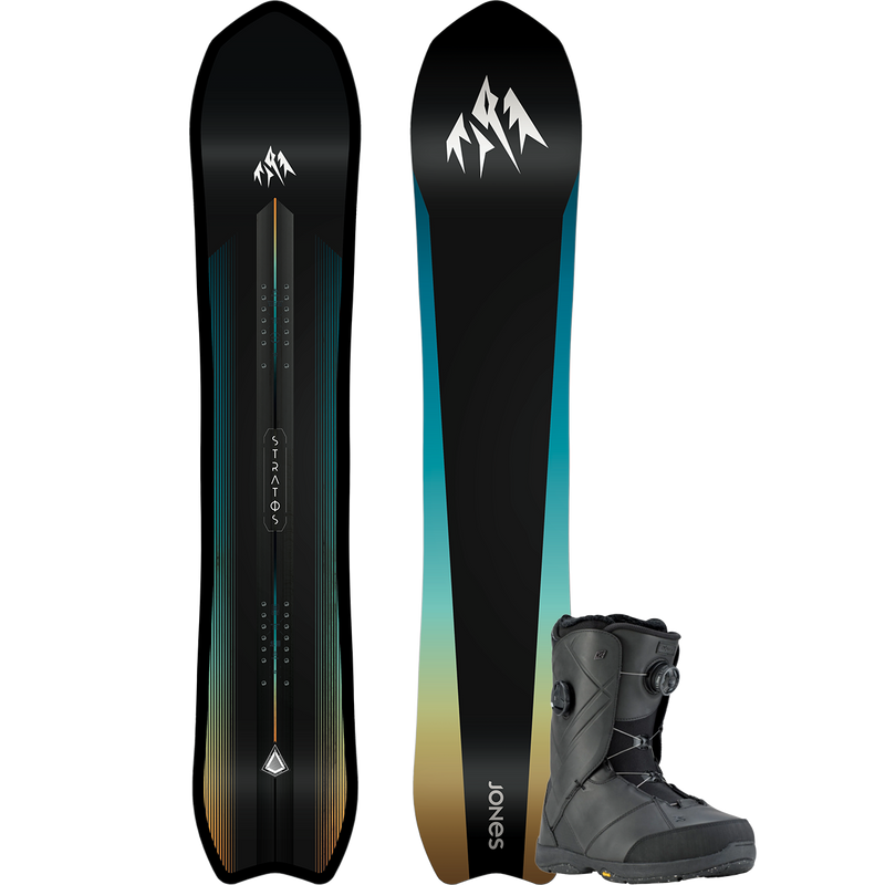 Jones Snowboards Stratos Premium Snowboard  Package, Featured Image