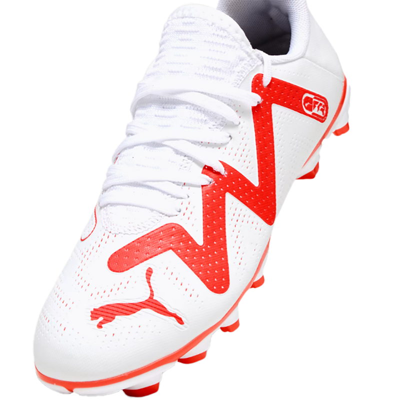 Youth Future Play FG/AG, Puma Youth Future Play FG/AG F23 01-White/Fire Orchid top left