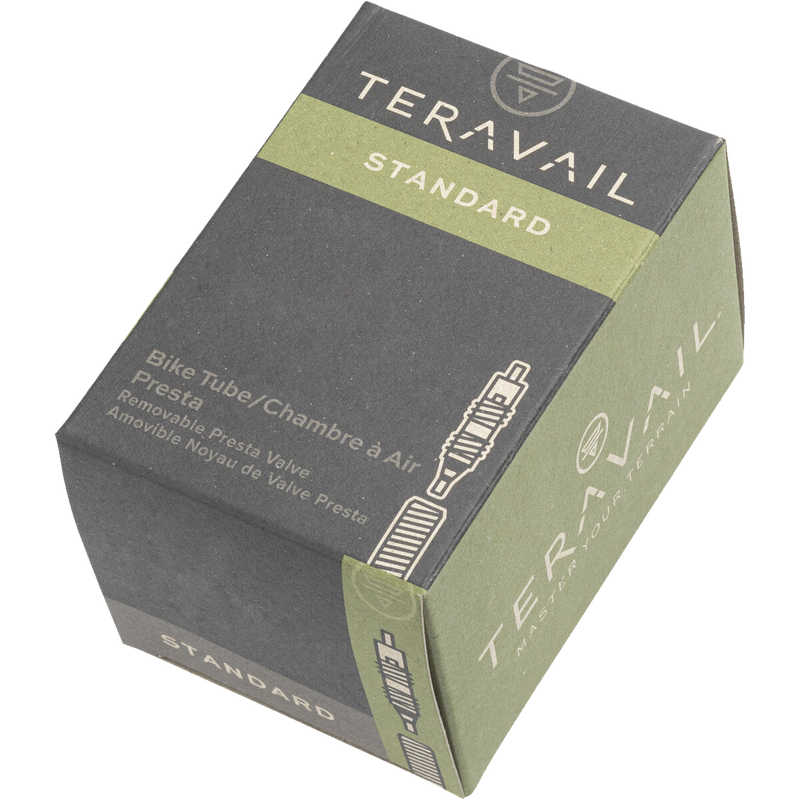 29 x 2.40 - 2.80 / 48mm Presta Valve, Teravail Standard Presta Tube packaging