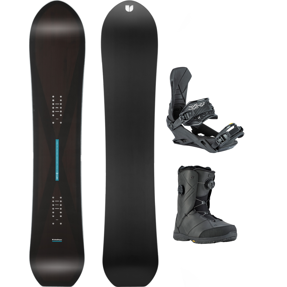 United Shapes Cadet Demo Snowboard Package alternate view