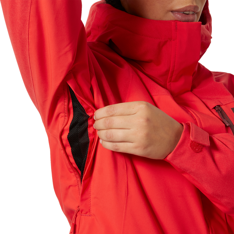 Helly Hansen Women's Snowplay Jacket, SB Rentals Helly Hansen Women's Snowplay Jacket underarm vent