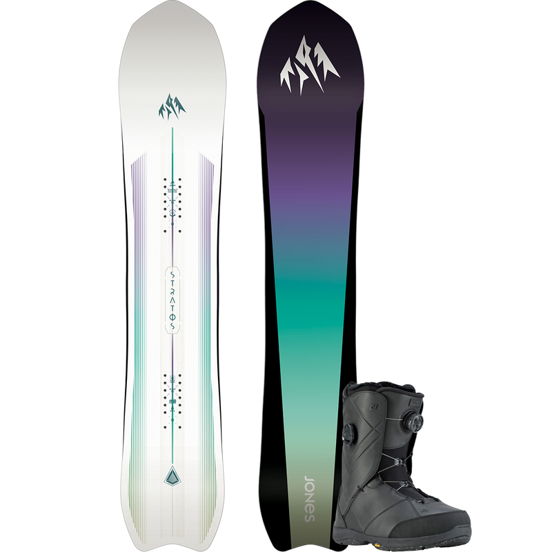 Jones Snowboards Women's Stratos Premium Snowboard Package