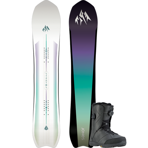 Jones Snowboards Women's Stratos Premium Snowboard Package