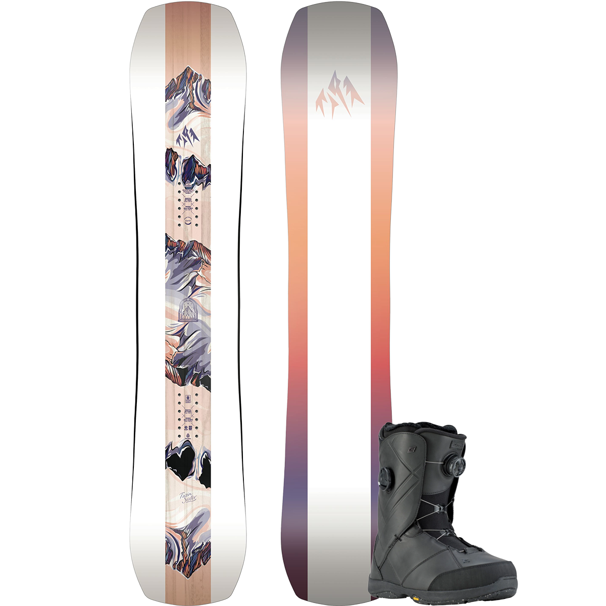 Jones Snowboards Women's Twin Sister Premium Snowboard Package Jones Snowboards Women's Twin Sister Premium Snowboard Package