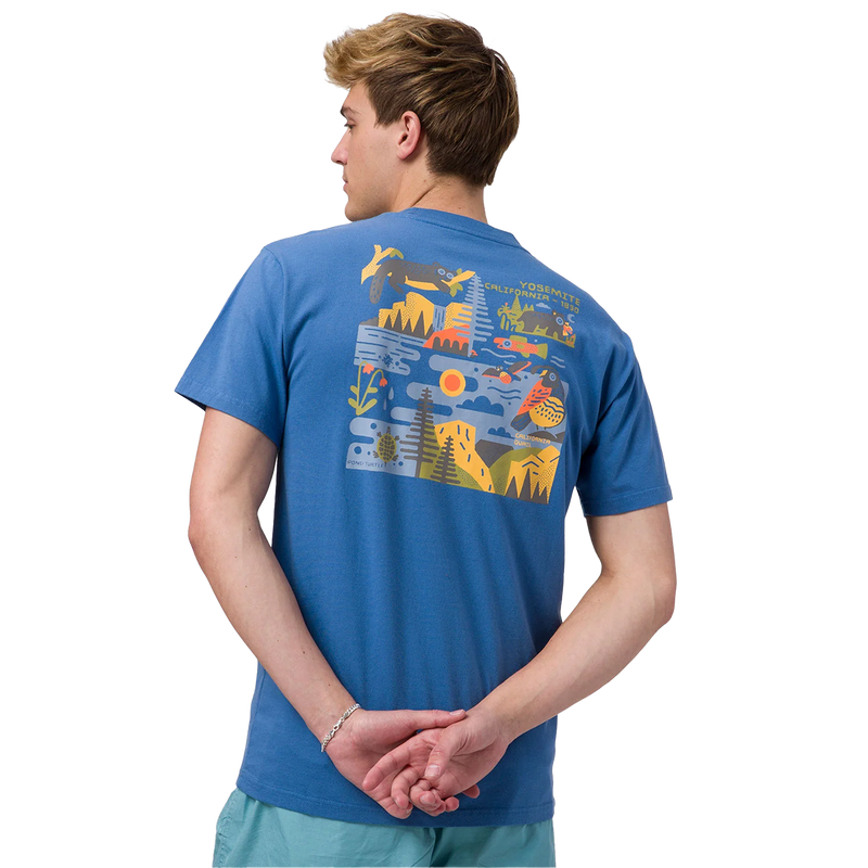 Yosemite 1890s Tee, Parks Project Yosemite 1890s Tee Navy on model back