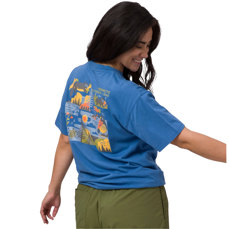 Yosemite 1890s Tee, Parks Project Yosemite 1890s Tee Navy on model back