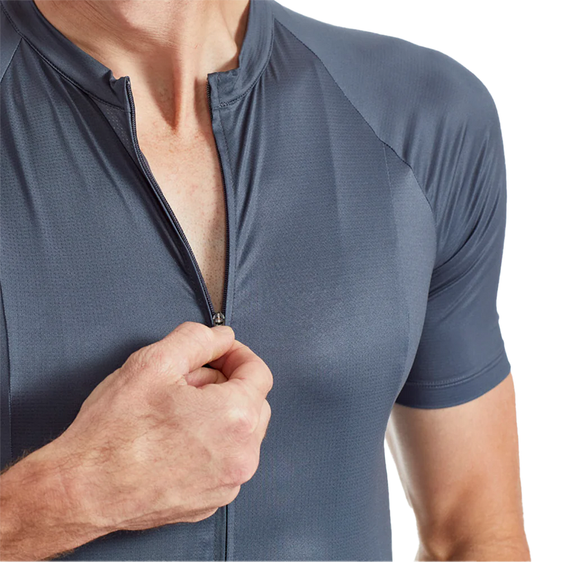 Men's Interval Jersey, Pearl Izumi Men's Interval Jersey Dark Ink zipper