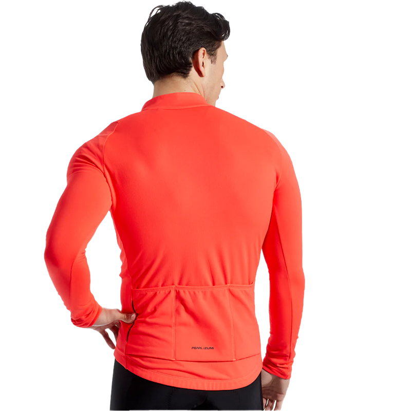 Men's Attack Thermal Jersey, Pear Izumi Men's Attack Thermal Jersey 9EG-Screaming Red on model back
