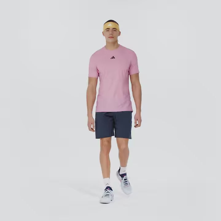 Men's Airchill Tee Pro, Adidas Men's Airchill Tee Pro in Semi Pink/Preloved Purple movie