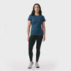 Smartwool Women's Merino Short Sleeve Tee in G74 Twilight Blue Movie