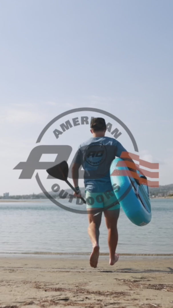 10'6" Classic Voyager Inflatable SUP Package, American Outdoors 10'6" Classic Voyager Inflatable SUP Package 