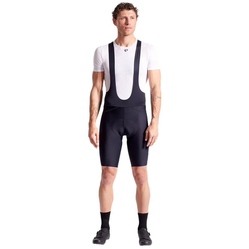 Men's Attack Air Bib Short, Pearl Izumi Men's Attack Air Bib Short 021-Black on model front