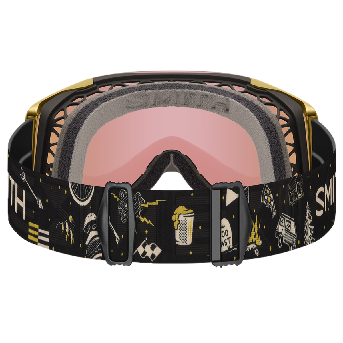 Smith Rhythm MTB Goggle AC | Iago Garay + ChromaPop Contrast Rose Flash Lens back