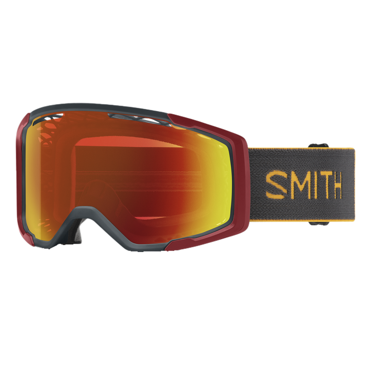 Smith Rhythm MTB Goggle Slate / Fools Gold + ChromaPop Everyday Red Mirror Lens