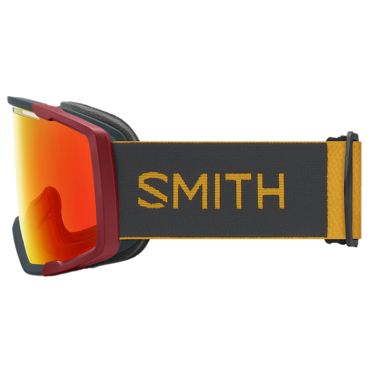 Smith Rhythm MTB Goggle Slate / Fools Gold + ChromaPop Everyday Red Mirror Lens left