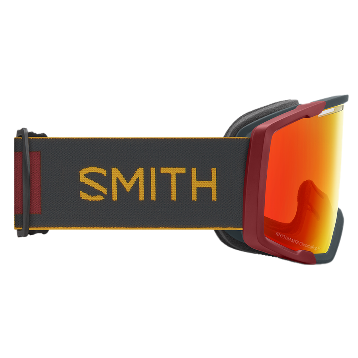 Smith Rhythm MTB Goggle Slate / Fools Gold + ChromaPop Everyday Red Mirror Lens right