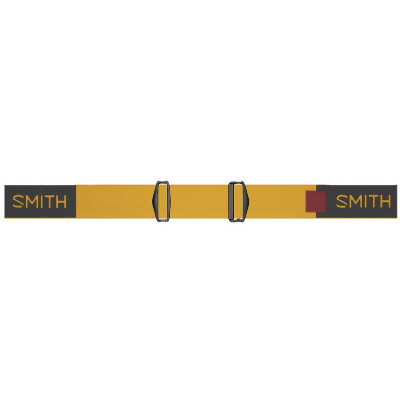 Smith Rhythm MTB Goggle Slate / Fools Gold + ChromaPop Everyday Red Mirror Lens strap