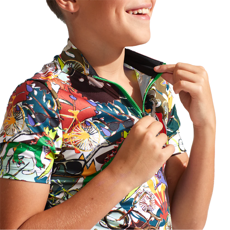 Youth Quest Jersey, Pearl Izumi Youth Quest Jersey Graffiti zipper