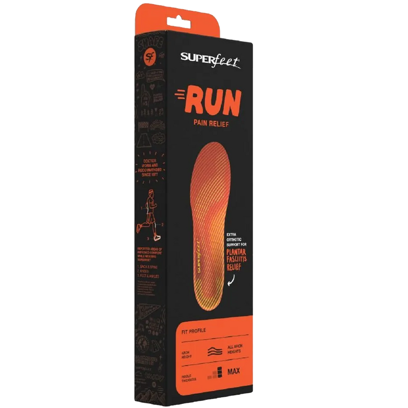 Run Pain Relief, Superfeet Run Pain Relief package