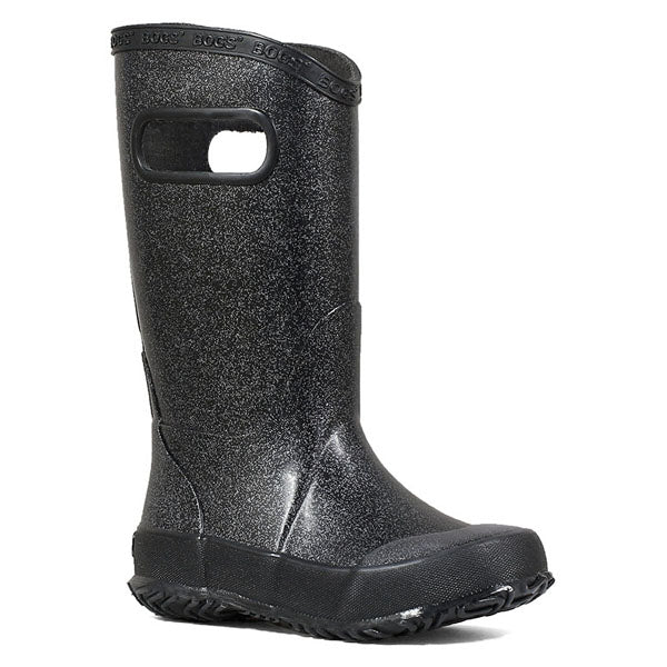 Youth Rain Boot Glitter, Bogs Youth Rain Boot Glitter 689-Rose Gold