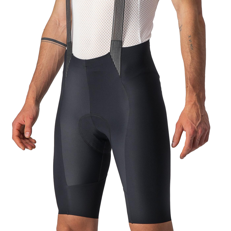 Men's Free Aero RC Bibshort, Castelli Men's Free Aero RC Bibshort Black Alt View Crotch