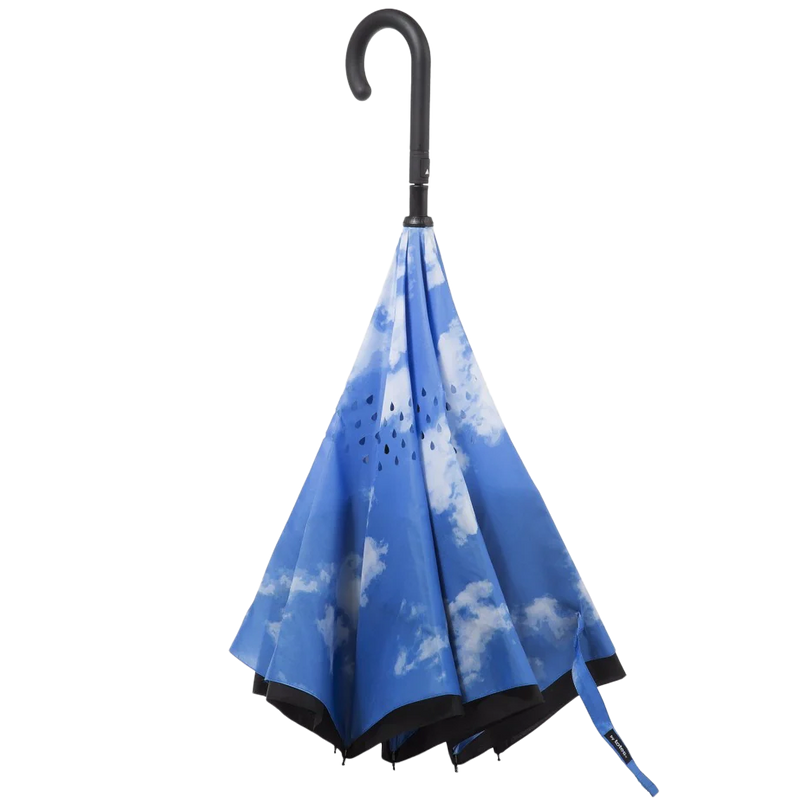 Inbrella Auto Close Inverted Umbrella, Totes Inbrella Auto Close Inverted Umbrella Clouds inverted