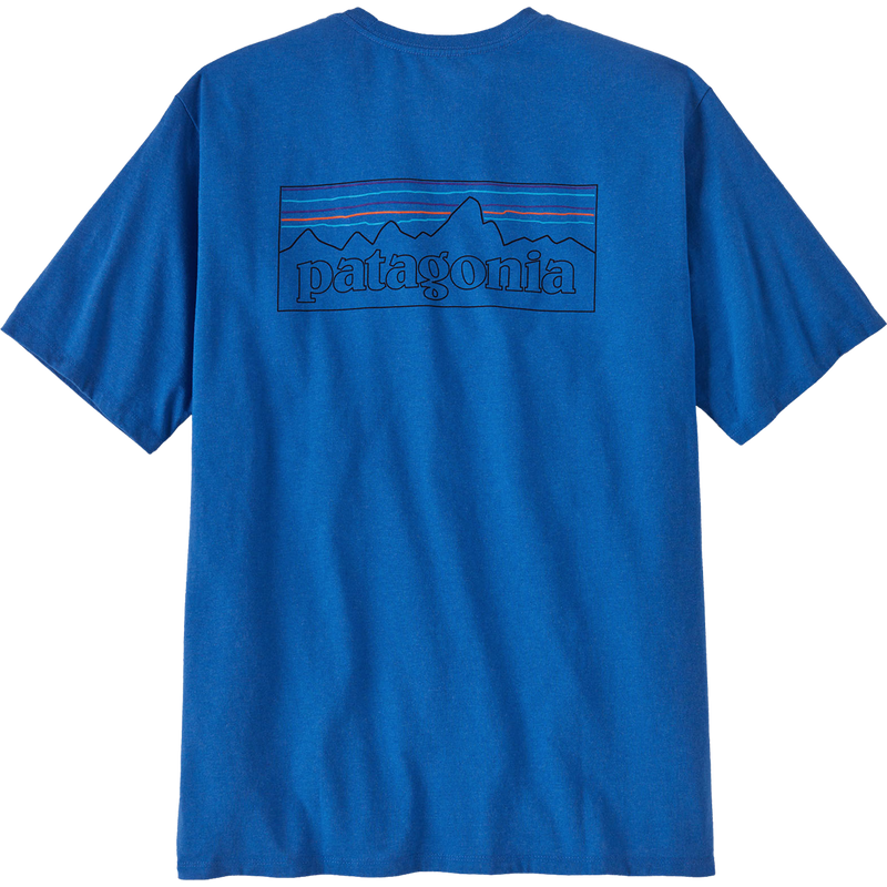 Men's P-6 Logo Responsibili-Tee, Patagonia Men's P-6 Logo Responsibili-Tee in P-6/Vessel Blue