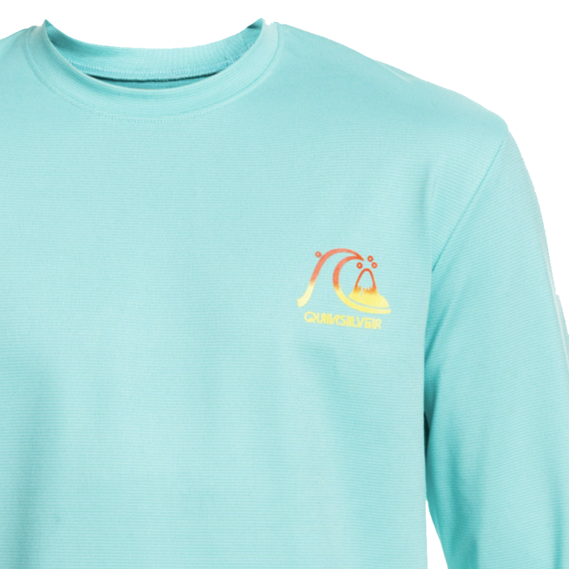 Youth Heritage Heather Long Sleeve Rashguard, Quiksilver Youth Heritage Heather Long Sleeve Rashguard logo
