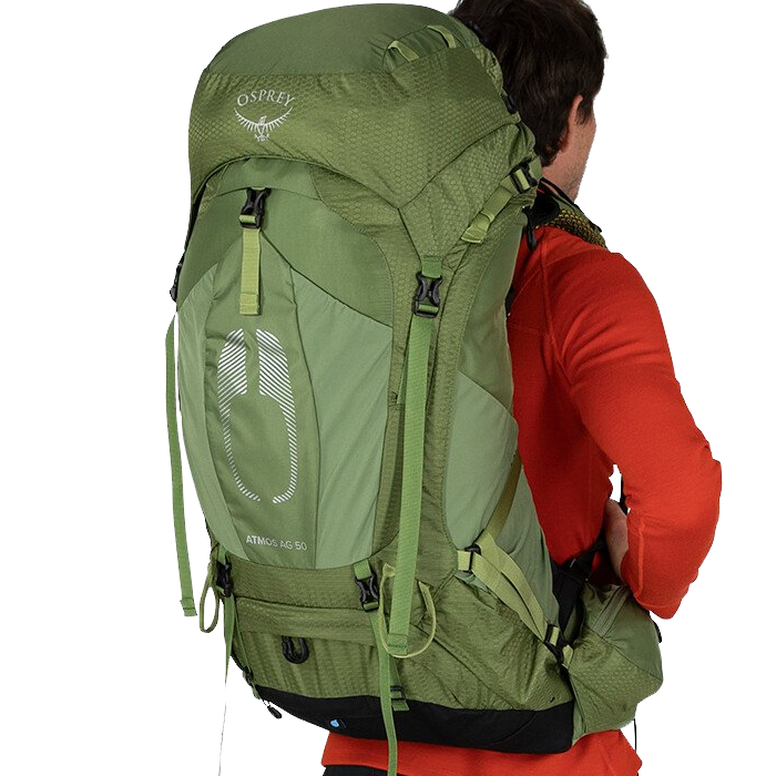 osprey atmos ag 50 backpack absinthe green Men's Campmor this bag also guarantees quick access to your belongings Osprey Atmos AG 50 Backpack