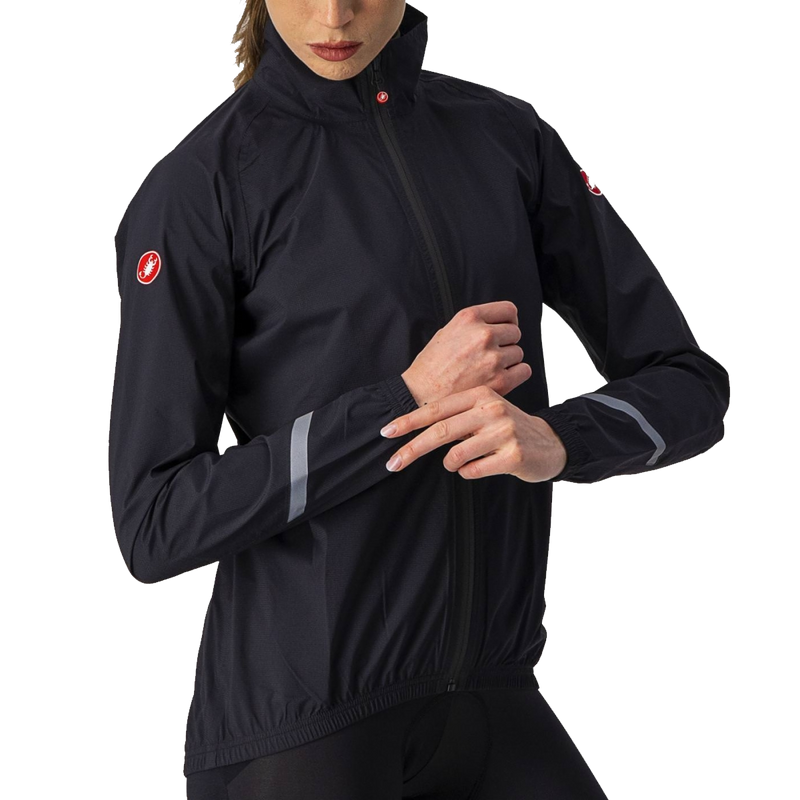 Women's Emergency 2 Rain Jacket, Castelli Women's Emergency 2 Rain Jacket  reflective hit